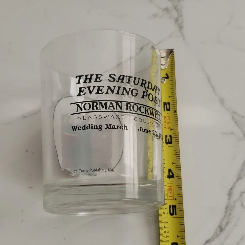NORMAN ROCKWELL- The Saturday Evening Post Vintage Glasswear Collection